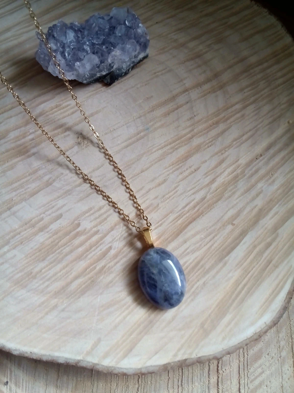 Amethist steen hanger 💜 – photo 3